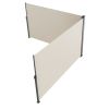VEVOR Beige Retractable 63''*236'' Awning-Rugged Full Aluminum Rust-Proof; Patio Sunshine Screen; Privacy Divider; Wind Screen. Longer Service Life, S