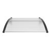 VEVOR Window Door Awning Canopy 40" x 40", UPF 50+ Polycarbonate Entry Door Outdoor Window Awning Exterior, Front Door Overhang Awning for Sun Shutter