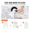 VEVOR White Stretch Spandex Chair Covers - 12 PCS, Folding Kitchen Chairs Cover, Universal Washable Slipcovers Protector, Removable Chair Seat Covers,
