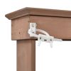 TOPMAX 66" Large Outdoor Farmhouse Wooden Potting Bench Table, Garden Workstation with 2 Drawers, Cabinet and Open Shelves for Backyard, Mudroom, Brow