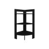 Akutan Side Table with 3 Shelves, 3 Legs