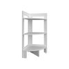 Akutan Side Table with 3 Shelves, 3 Legs