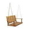Outdoor  Modern Acacia Wood Porch Swing