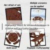 Outdoor 6 Person Picnic Table, 6 person Round Picnic Table with 3 Built-in Benches, Umbrella Hole, Outside Table and Bench Set for Garden, Backyard, P