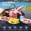 Folding Camping Table, Roll-up Ultra Compact Outdoor Portable Fold Up Lightweight beach Table, with Large Storage and Carry Bag, for Outdoor Cooking,