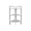 Akutan Side Table with 3 Shelves, 3 Legs